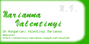 marianna valentinyi business card